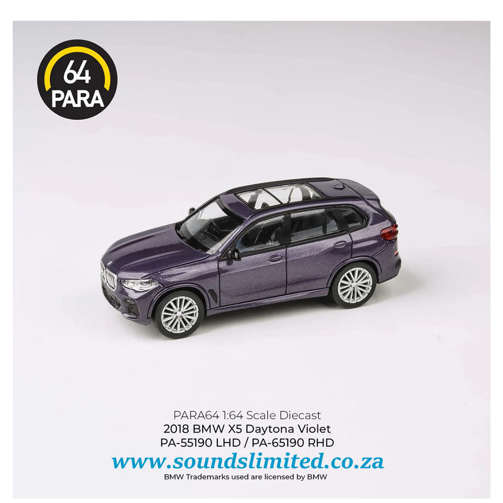 Para64 1/64 2018 BMW X5 Daytona Violet LHD PA-55190