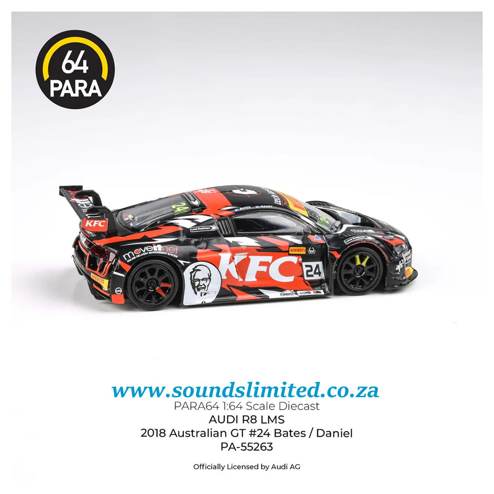 Para64 Audi R8 LMS 2018 Australian GT #24 – Bates / Daniel LHD 1/64 PA-55263