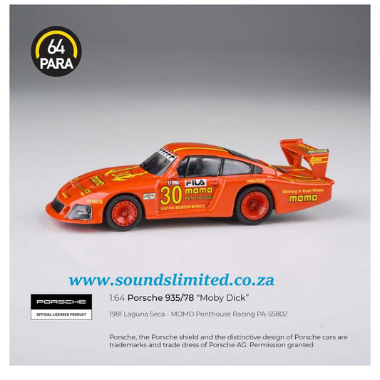 Para64 1/64 Porsche 935/78-81 3.2L Turbo Moby Dick Team Momo - PA-55802