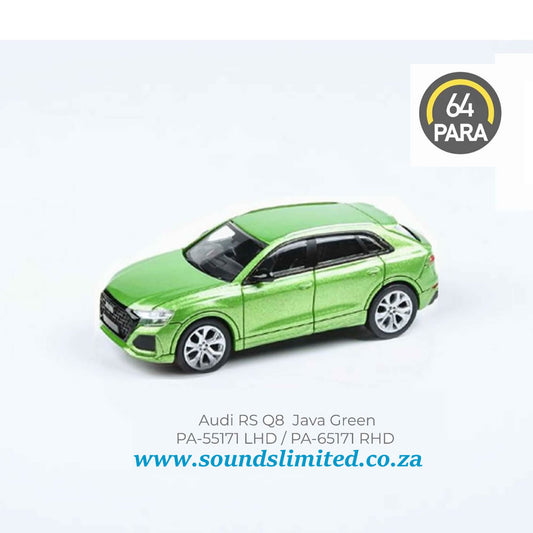 Para64 1/64 Diecast Model Car - Audi RS Q8 Java Green (LHD) - PA-55171