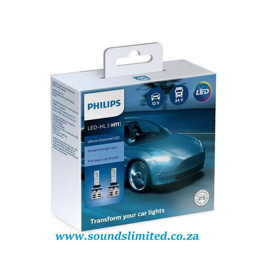 Philips H11 Ultinon Essential Gen2 LED lamps 12-24V 6500°K