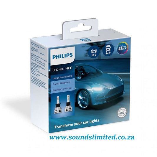 Philips H3 Ultinon Essential Gen2 LED lamps 12-24V 6500°K