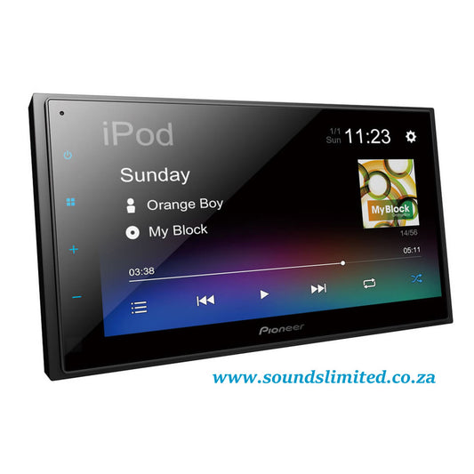 Pioneer DMH-A345BT 6.8″ Digital Media AV Receiver with Bluetooth, iPhone, USB & Aux-In.