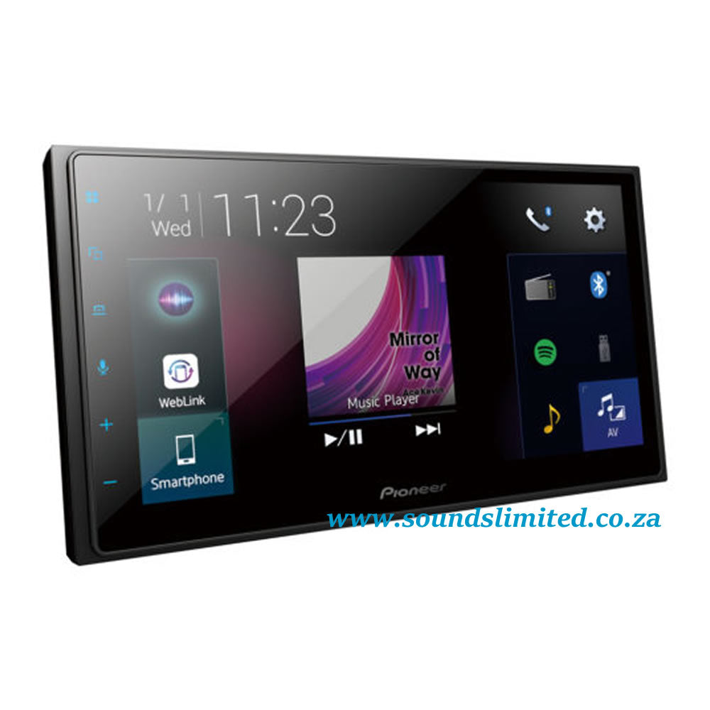 Pioneer DMH-Z5350BT 6.8 inch Capacitive Touch-screen Multimedia player with Apple CarPlay Android Auto & Bluetooth