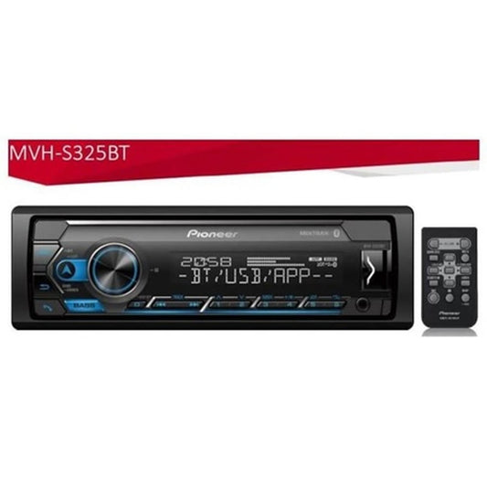 Pioneer MVH-S325BT Single Din Car Stereo Digital Media Receiver with Dual Bluetooth - USB  -Aux