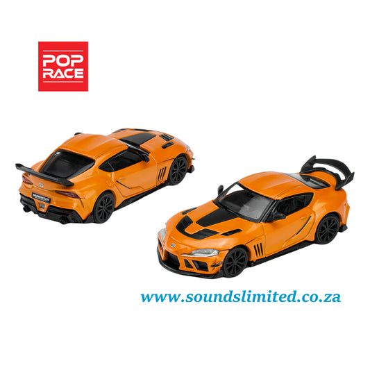 Pop Race 1/64 Darwin Pro 66G NBW Toyota Supra Orange PR64-77