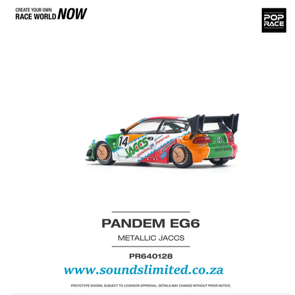 Pop Race 1/64 Pandem Honda Civic EG6 v1.5 Jaccs PR64-128