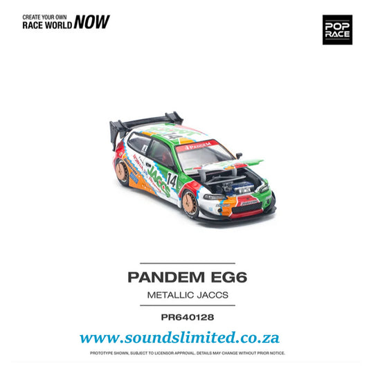 Pop Race 1/64 Pandem Honda Civic EG6 v1.5 Jaccs PR64-128