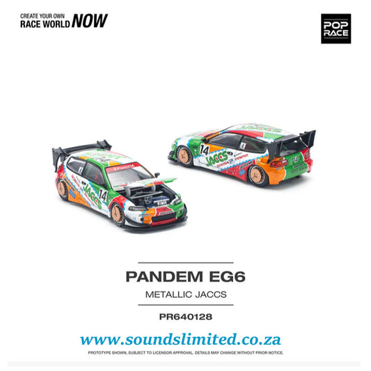 Pop Race 1/64 Pandem Honda Civic EG6 v1.5 Jaccs PR64-128