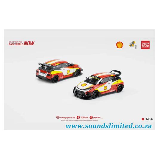 Pop Race 1/64 Shell Toyota Pandem GR Yaris PR64-39