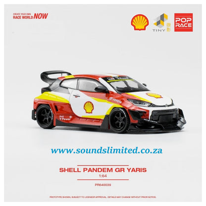 Pop Race 1/64 Shell Toyota Pandem GR Yaris PR64-39