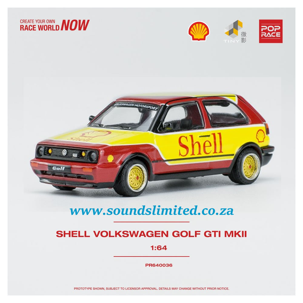 Pop Race 1/64 Shell Volkswagen Golf GTI MKII PR64-36