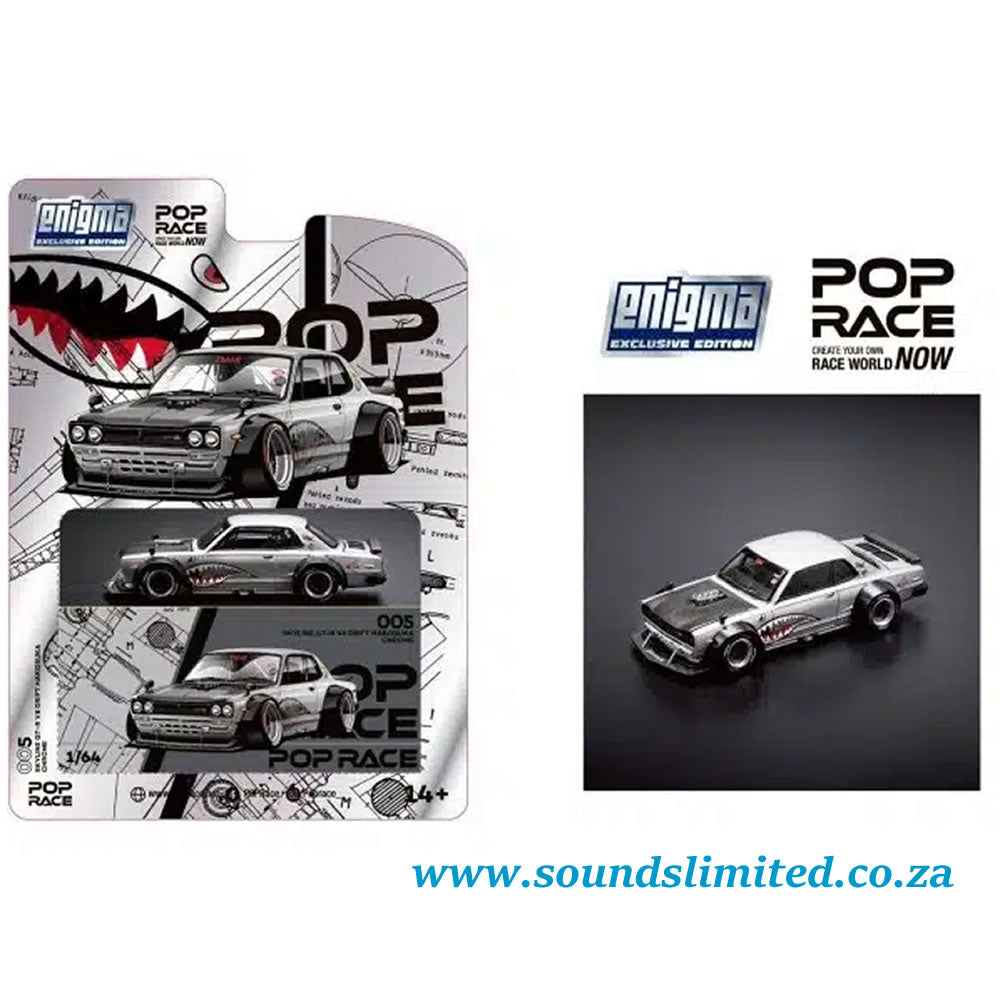 Pop Race 1/64 Skyline GT-R V8 Drift Hakosuka 005 Enigma Exclusive Edition PRE005