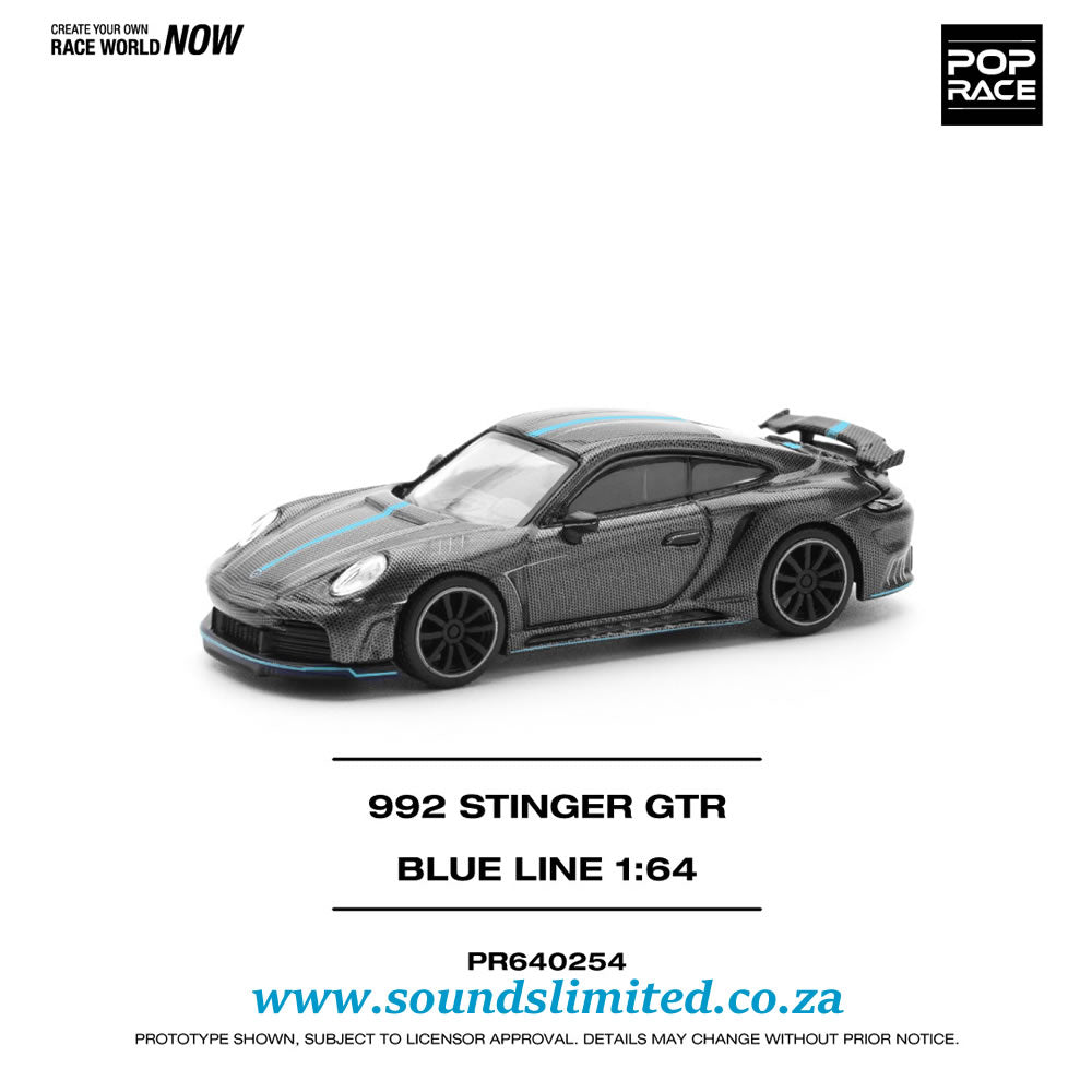 Pop Race 992 Stinger GTR Carbon Edition (Blue Line) PR640254