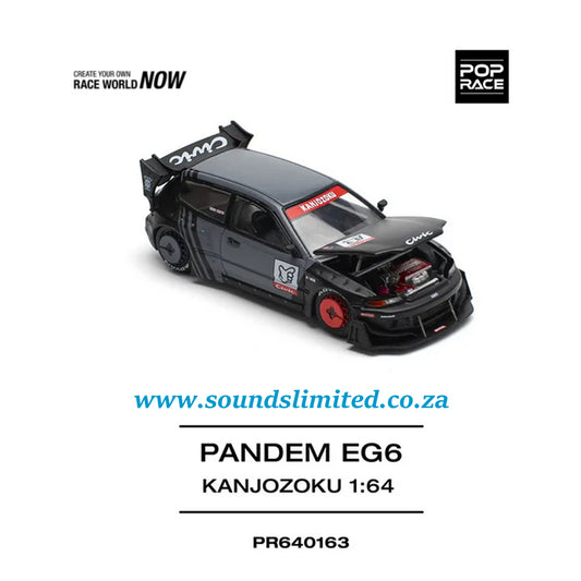 Pop Race Honda Pandem Civic EG6 Kanjozoku PR64-163