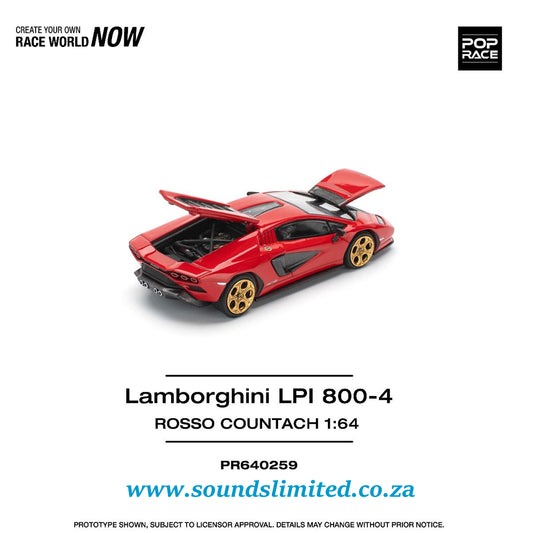 Pop Race Lamborghini Countach LPI-800 Rosso PR64-259