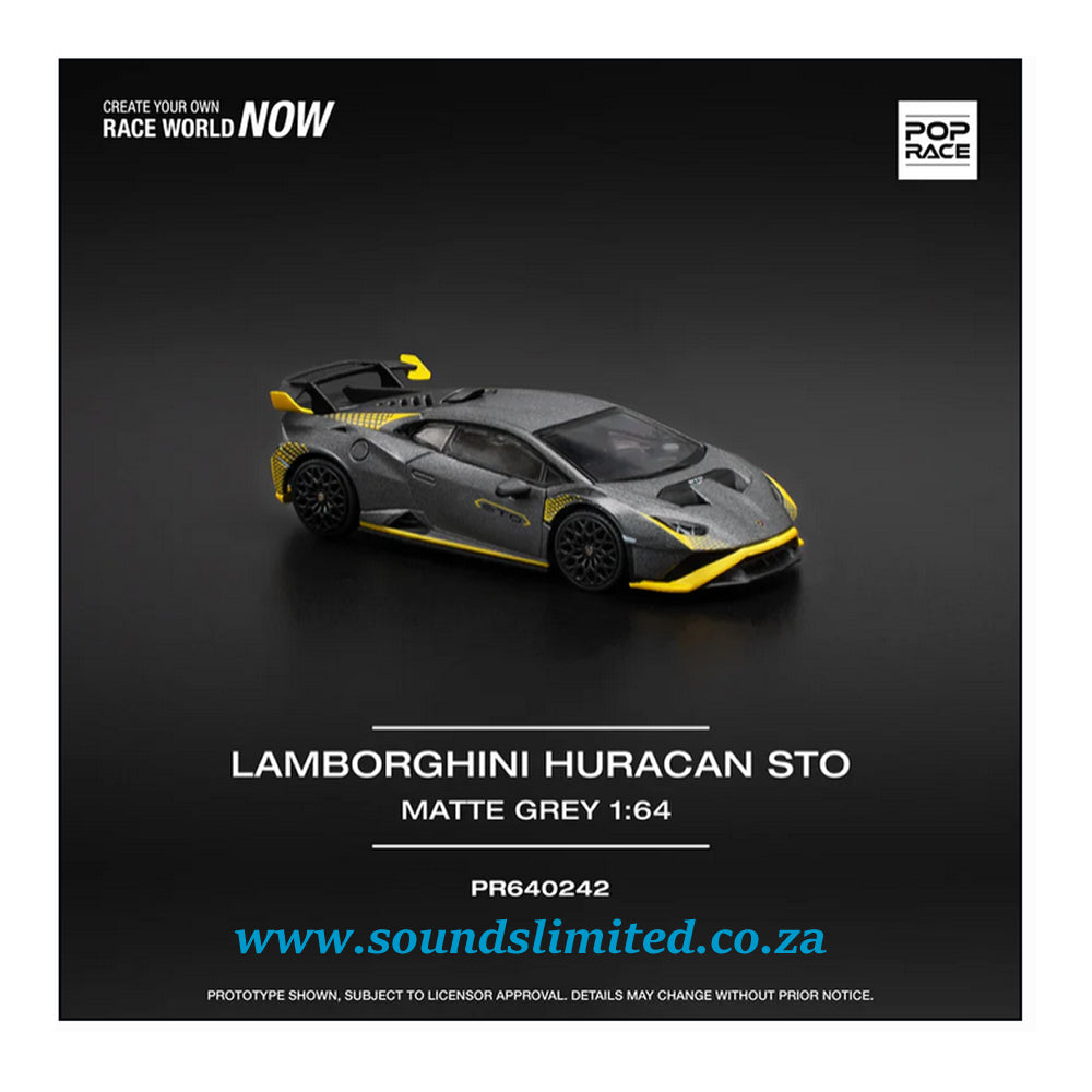 Pop Race Lamborghini Huracan STO Matte Grey PR64-242