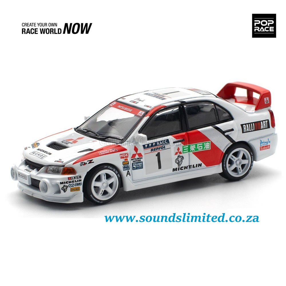 Pop Race Mitsubishi Lancer Evolution IV 1997 Catalunya Winner PR64-165