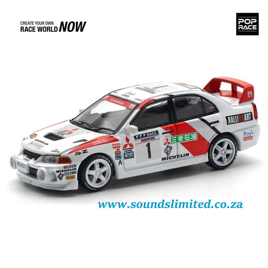 Pop Race Mitsubishi Lancer Evolution IV 1997 Catalunya Winner PR64-165