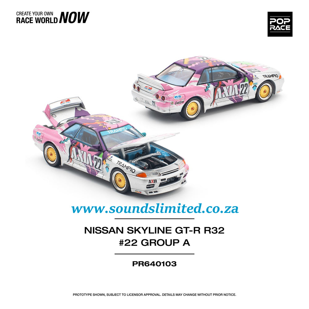 Pop Race Nissan Skyline GT-R R32 #22 Axia Group A PR64-103