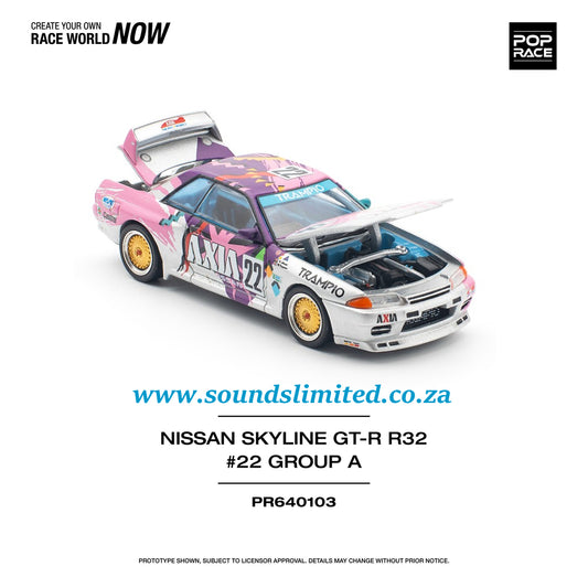 Pop Race Nissan Skyline GT-R R32 #22 Axia Group A PR64-103