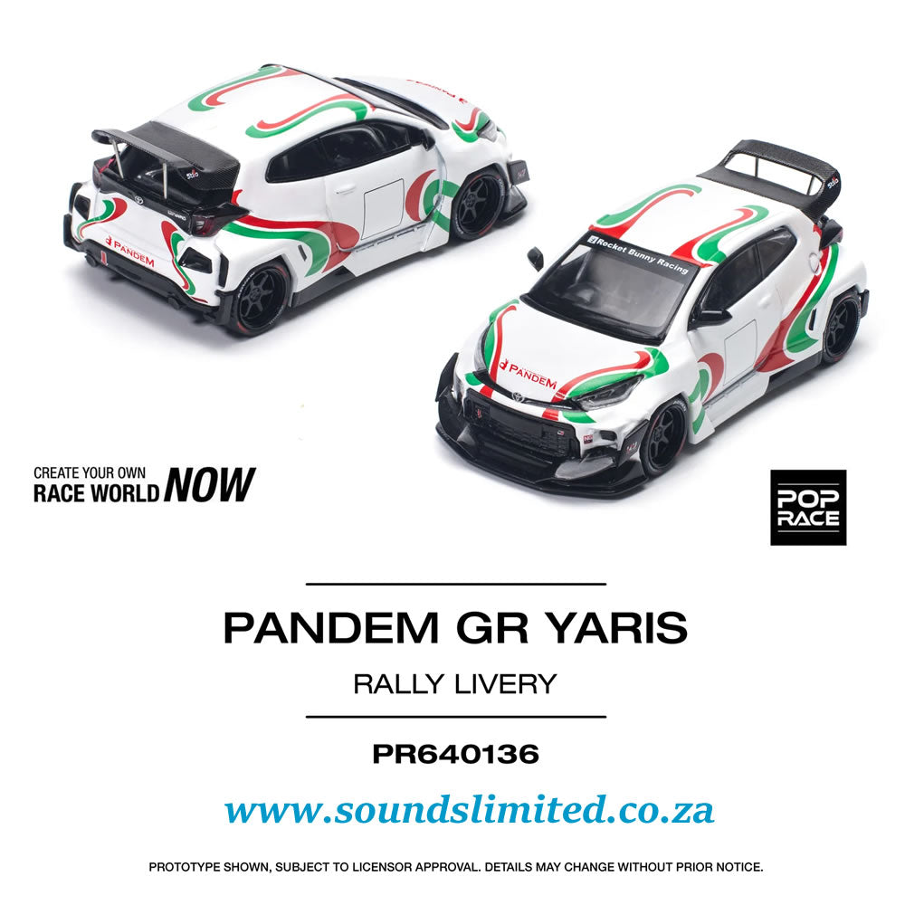 Pop Race Pandem Toyota GR Yaris Rally Livery PR64-136
