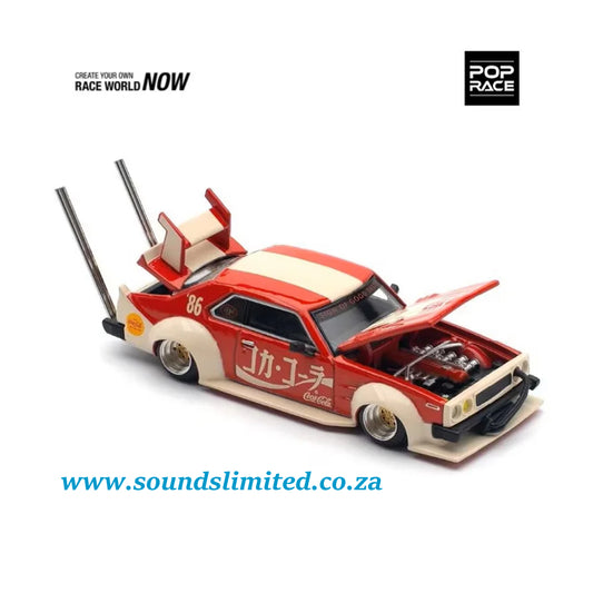 Pop Race Skyline GT-R V8 Drift "Hakosuka" Coca Cola Japan PR64-135