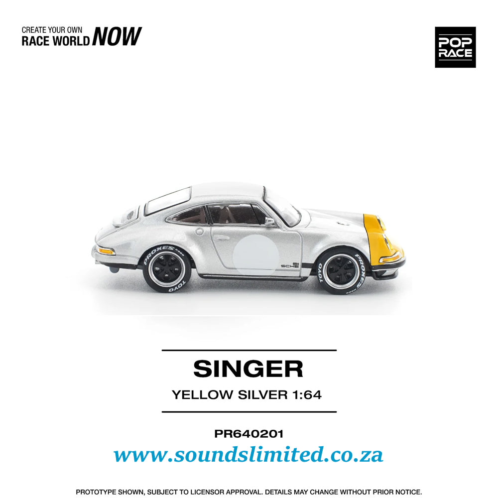 Poprace Porsche Singer 911 SCCS Homage Yellow/Silver PR64-201