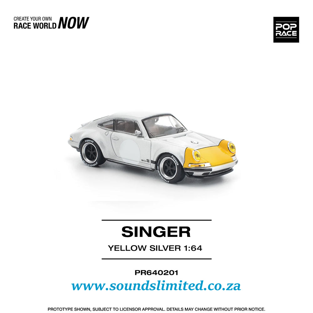 Poprace Porsche Singer 911 SCCS Homage Yellow/Silver PR64-201