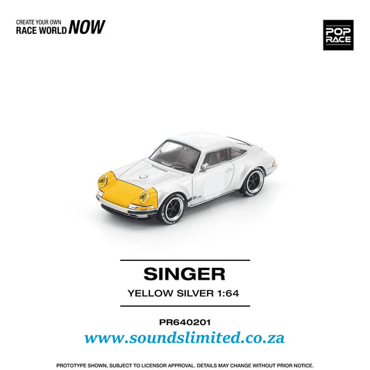 Poprace Porsche Singer 911 SCCS Homage Yellow/Silver PR64-201