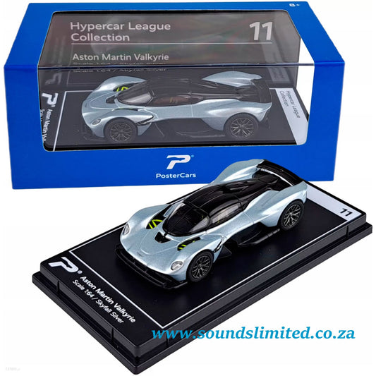 PosterCars Aston Martin Valkyrie Skyfall Silver (1/64) #11