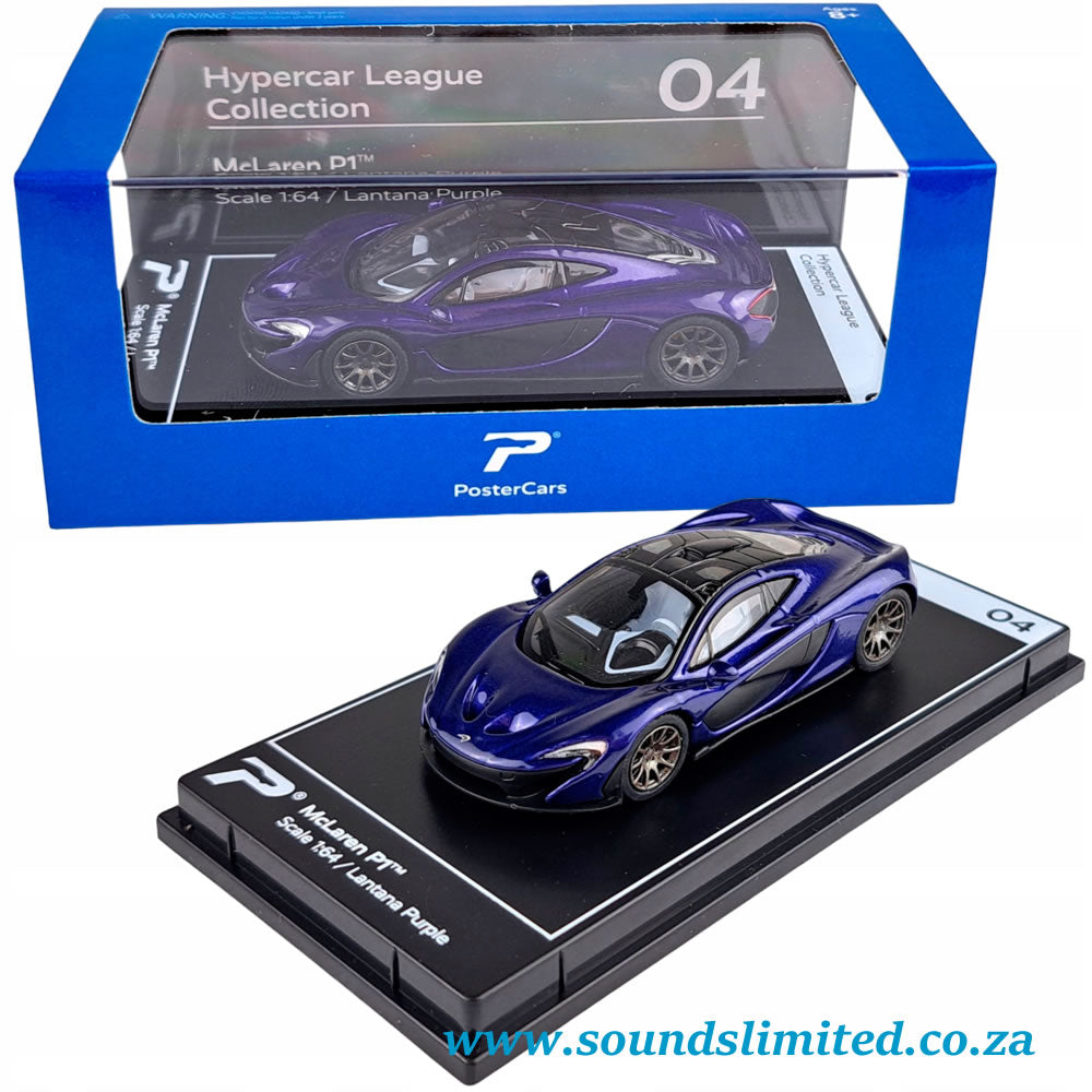 PosterCars McLaren P1 Lantana Purple (1/64) #4