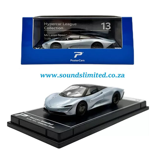 PosterCars McLaren Speedtail Silver (1/64) #13