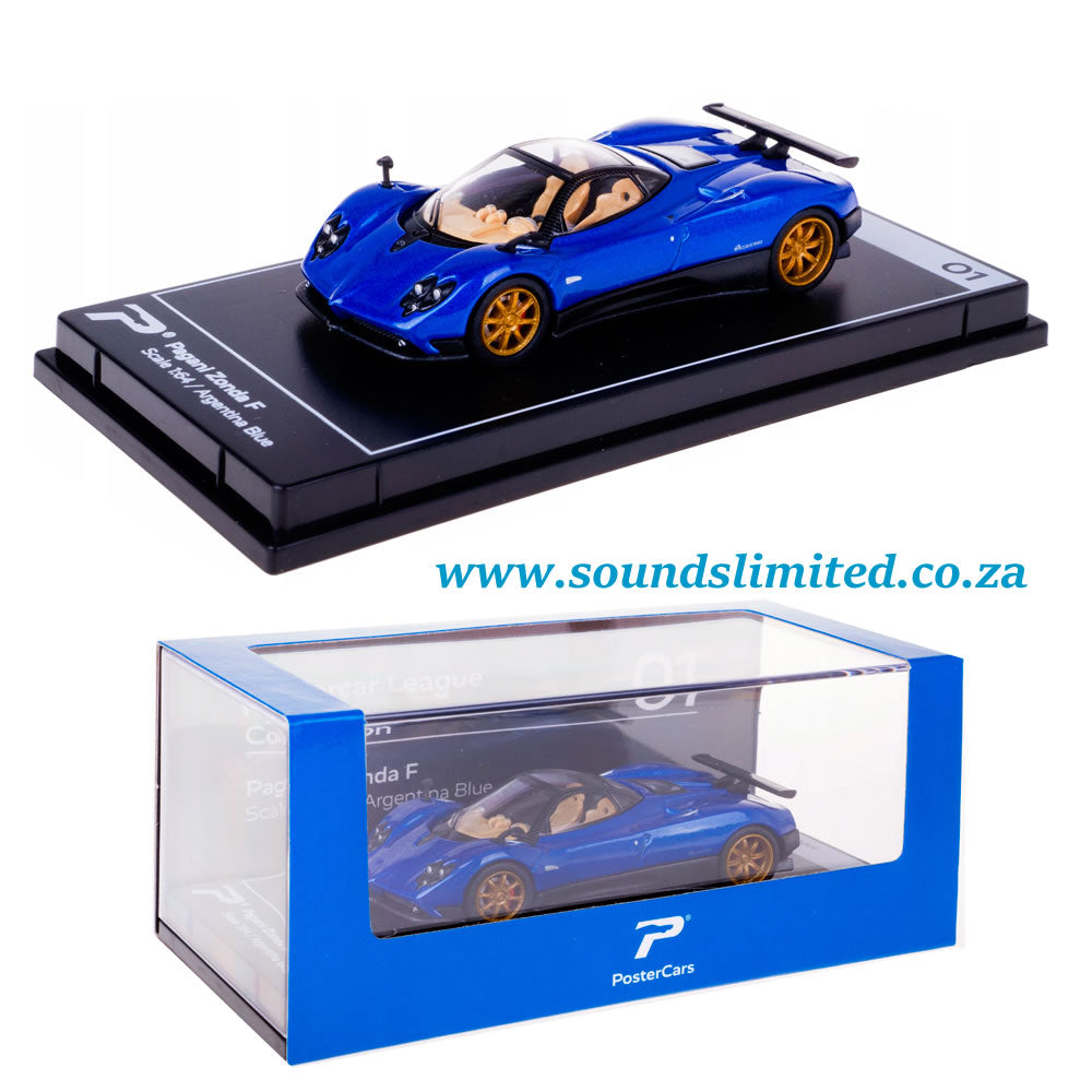 PosterCars Pagani Zonda F Argentina Blue (1/64) #1