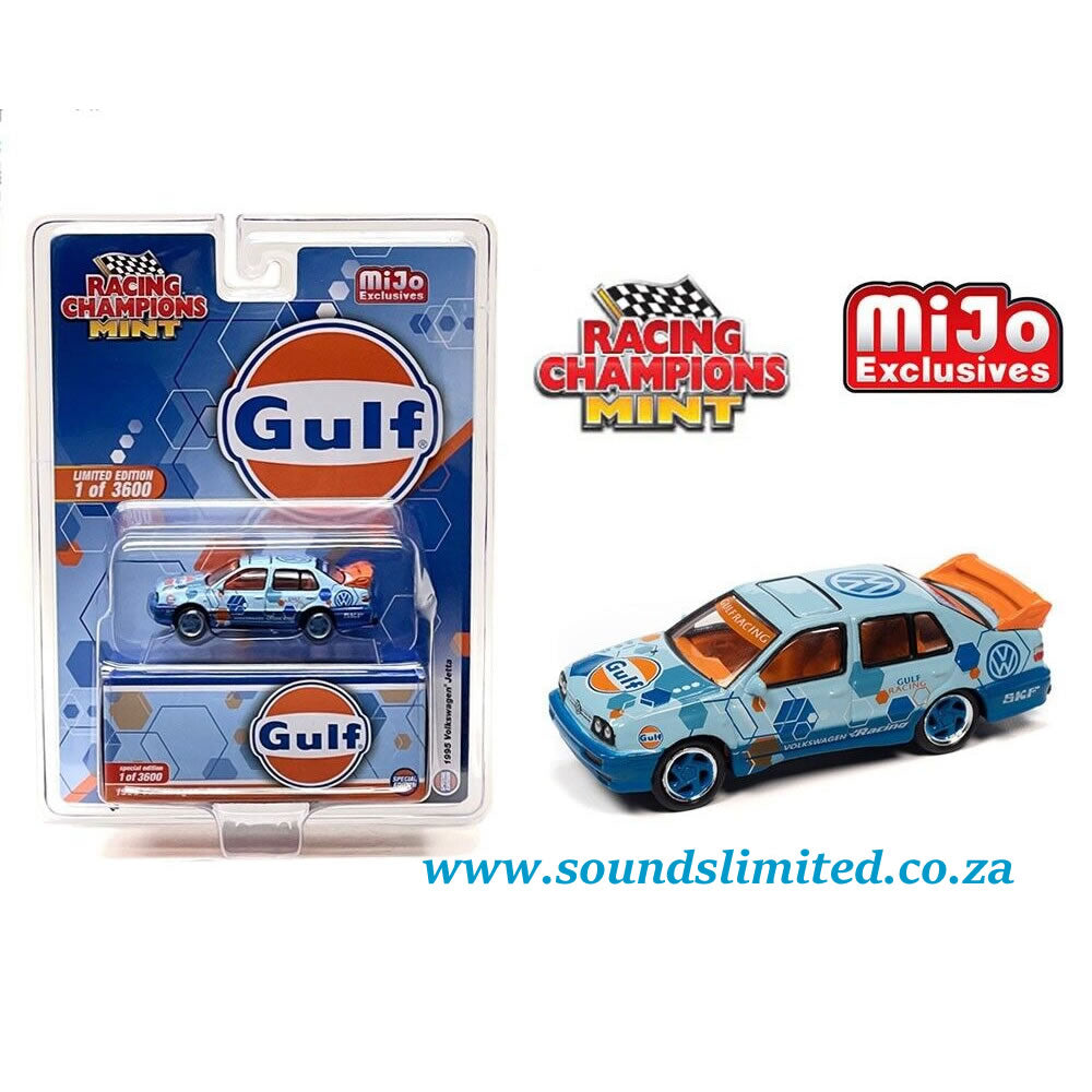 Racing Champions 1:64 1995 Volkswagen Jetta Gulf Racing – Mijo Exclusives - RCCP1011