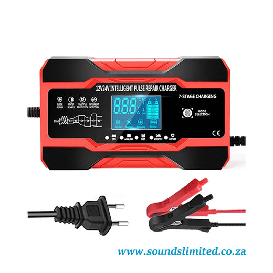 SL Q-DP1210 12V 10A-24V 5A Touch Screen Smart Car Battery Charger