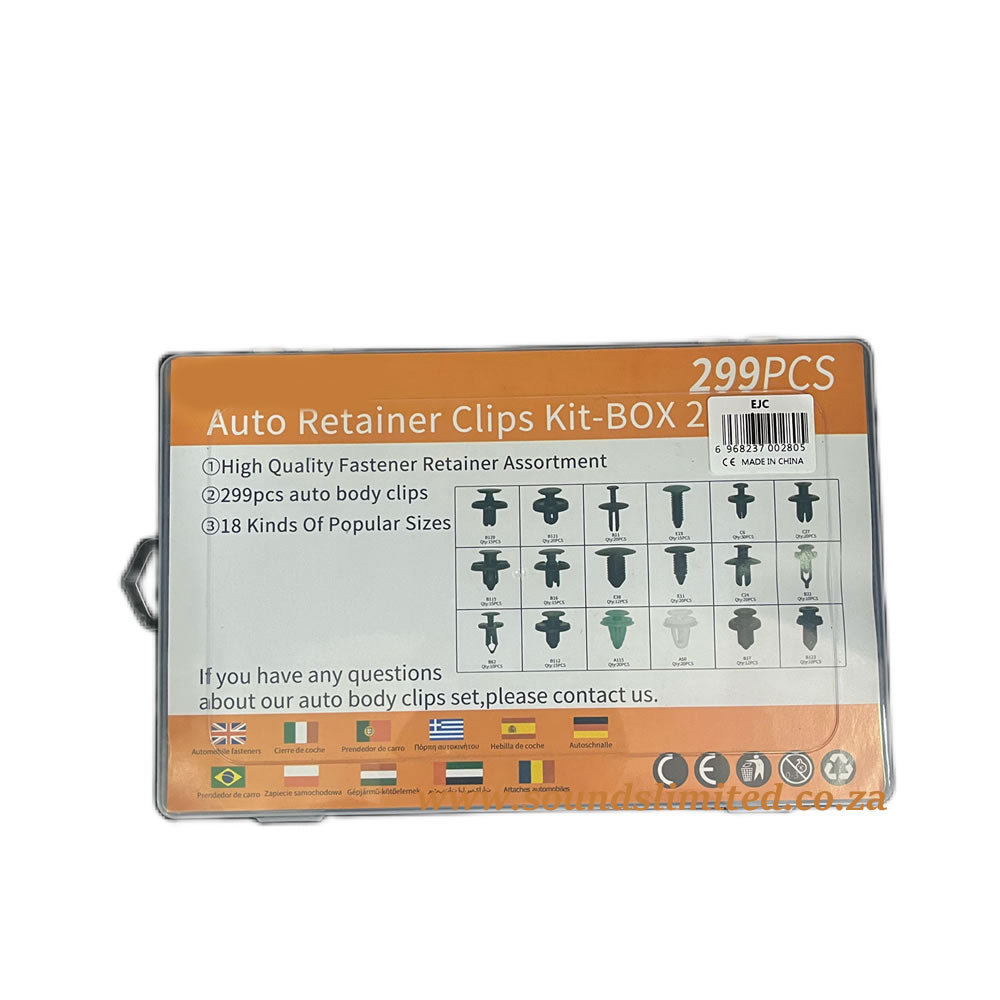 SL Box 2 299pcs Auto Retainer Panel Clips