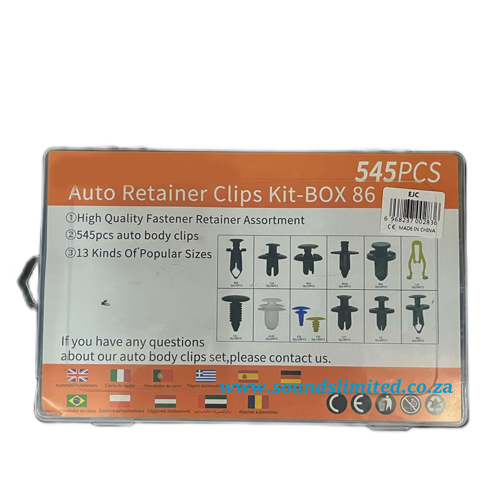 SL Box 86 545pcs Auto Retainer Panel Clips