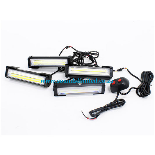 SL COB LED 4 Piece Emergency Strobe Light Kit (160x30mm) CPF