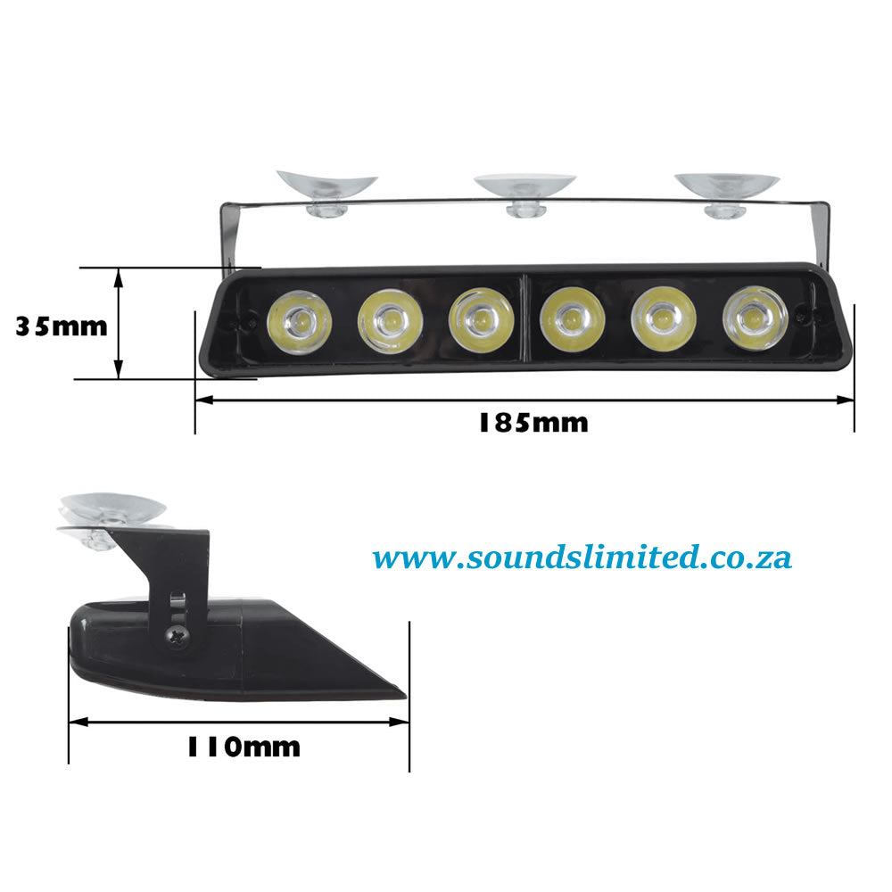 SL R1-016C LED Windscreen Warning Lights Clear (CPF)