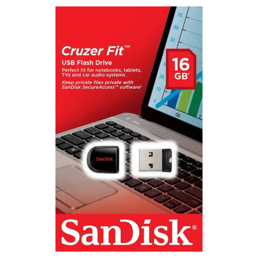 Sandisk USB Cruzer Fit Flash Drive 16GB