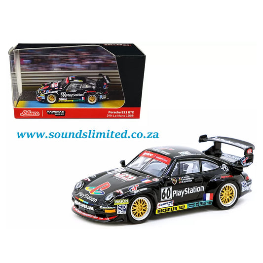 Schuco & Tarmac Works Porsche 911 GT2 #60 "24 Hours of Le Mans" (1998) "Collab64" Series