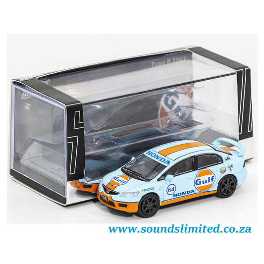 Shadow Honda Civic Type-R FD2 Gulf #218 Diecast Model Car LL-021-218