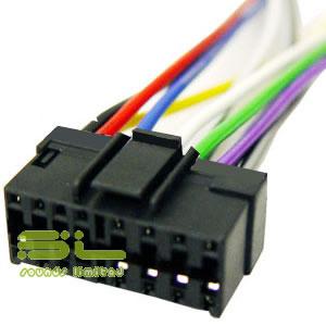 Jvc, Kenwood, Pioneer or Sony 16 PIN Wire Harness