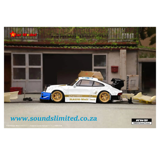 Star Model Porsche RWB 930 GT Wing NFS White Livery 1/64