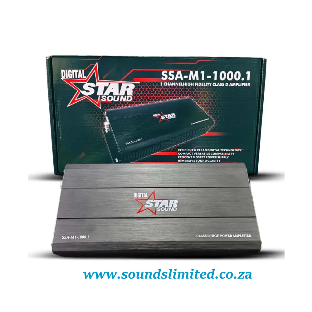 Star sound SSA-M1-1000.1 1 Channel high fidelity Class D Mono amplifier