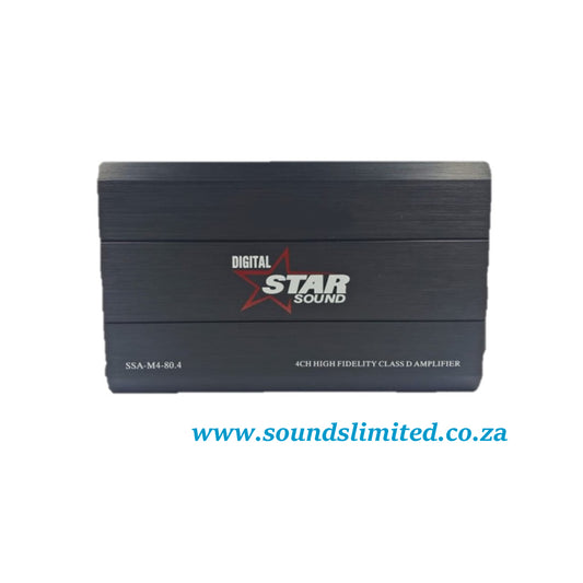 Star sound SSA-M4-80.4 4 Channel High Fidelity Class D Amplifier