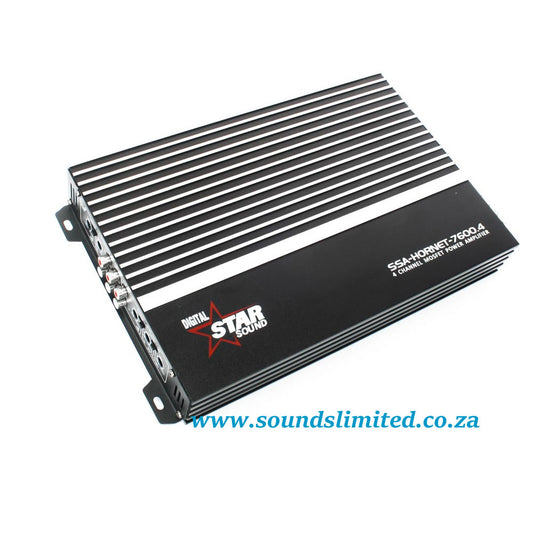 Starsound Hornet Series 7600w 4 channel Amplifier SSA-Hornet-7600.4