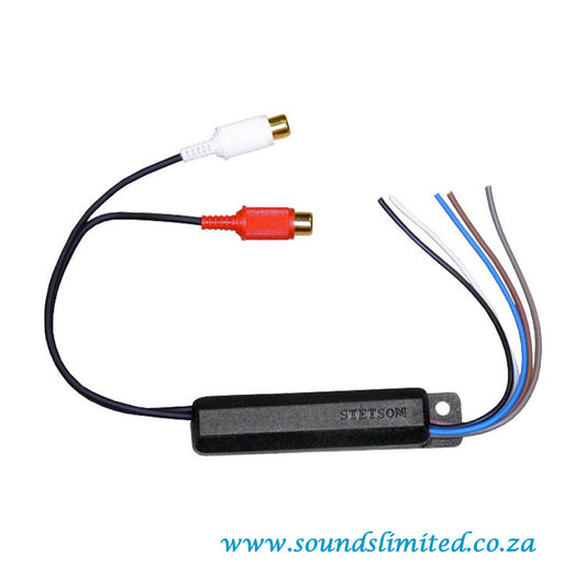 Stetsom ST6000 2ch line out converter with turn on (rem) LOC