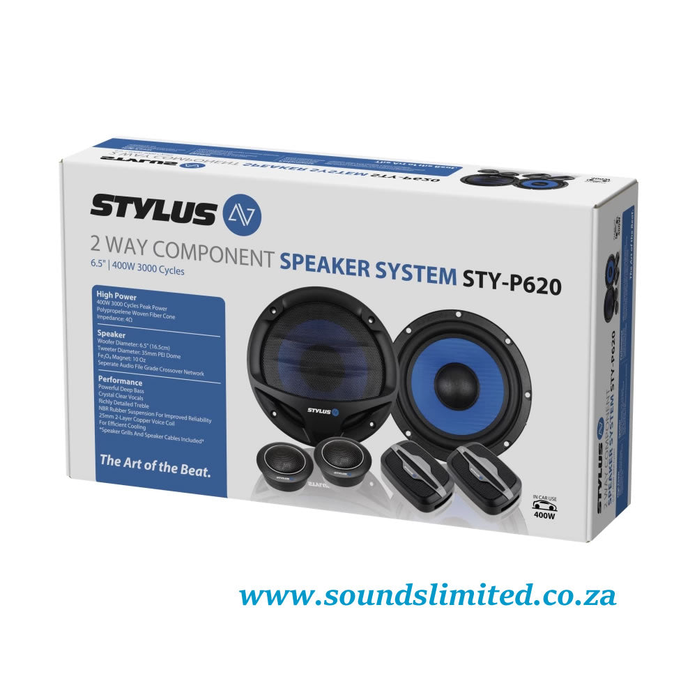 Stylus AV STY-P620 Component Door Mounted Round Car Speaker  (400 W)